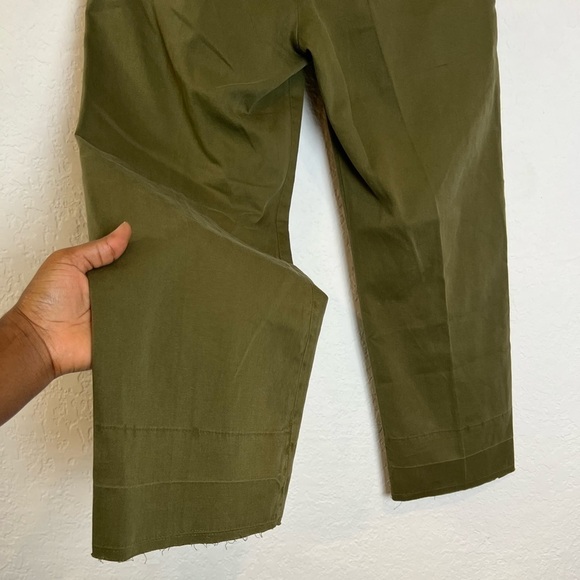 FRAME Green Le Tomboy Trouser Released Hem - Picture 7 of 11